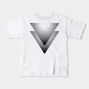 black triangles design Kids T-Shirt